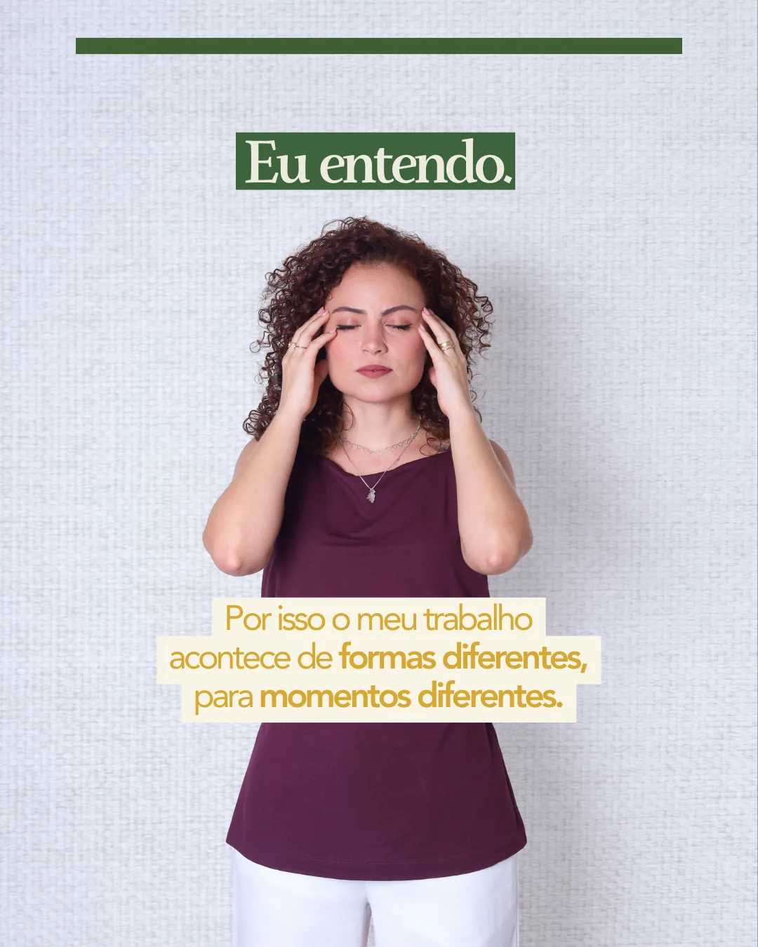 Julia Bertoldo, slide 3 de 8: Nem toda dor precisa do mesmo caminho de cuidado
